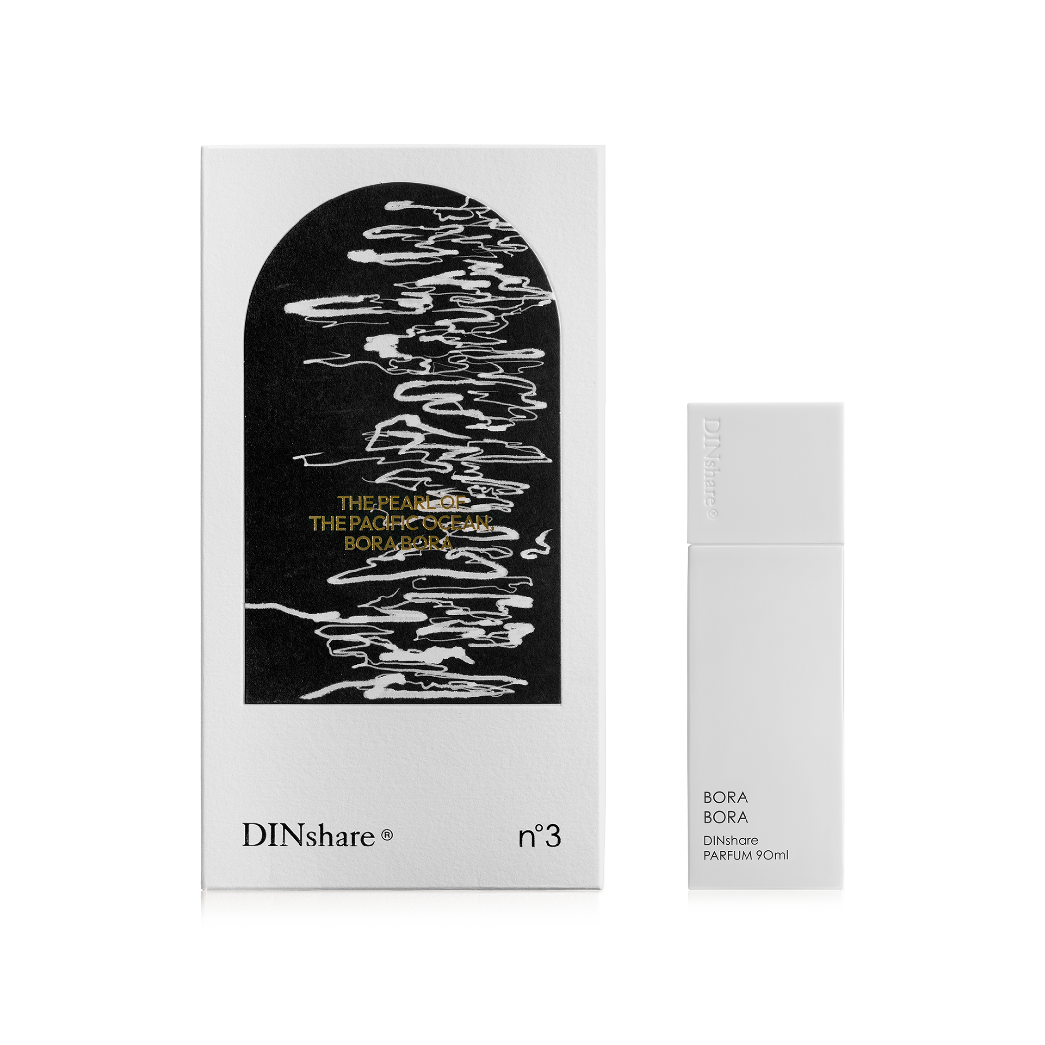 DINshare 黑地｜NO.3 波拉波拉 香水 白瓶 清透系列 30ml/90ml