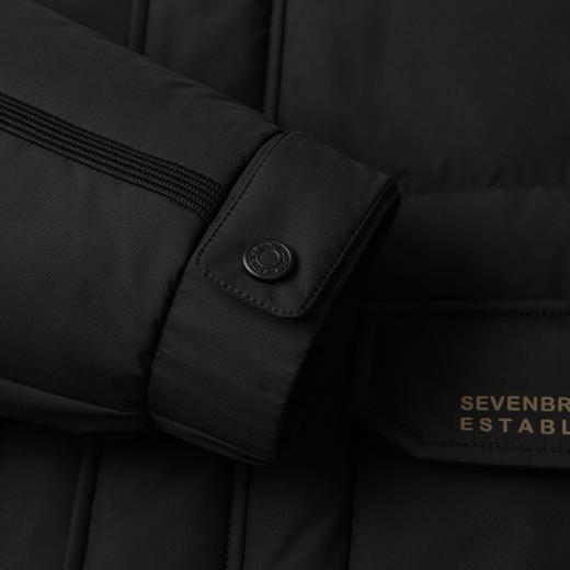 【白鸭绒】柒牌连帽羽绒服男2024冬季新款石墨烯保暖防风男士外套	127E70040 商品图4