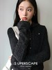 【反季清仓不退不换】精致碱水结肌理感坑条翻领针织短款小香开衫 商品缩略图0