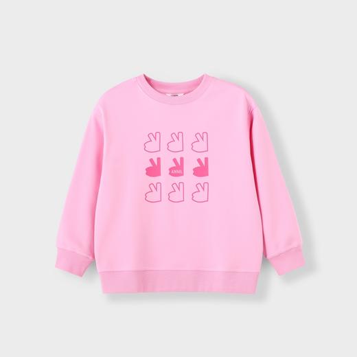 男女童简约圆领长袖卫衣新款安奈儿童装实体店同款AM411657 商品图1