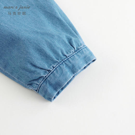 【元气学院】马克珍妮女童牛仔衬衫连衣裙儿童纯棉裙子春装240107 商品图4