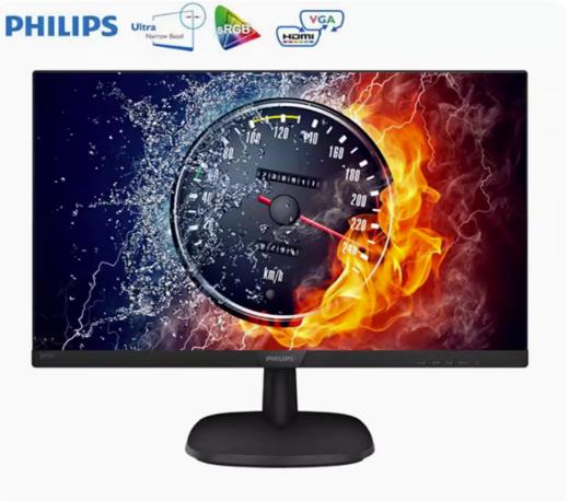 飞利浦243V7QSB 23.8英寸iPS电脑显示器窄边框爱眼不闪hdmi全高清 商品图0