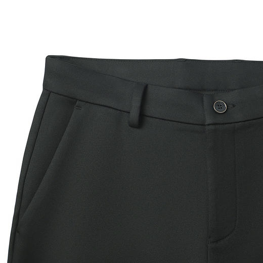 【含莱赛尔】柒牌休闲裤男2024秋季新款商务百搭男士黑色直筒长裤	127H70280 商品图2