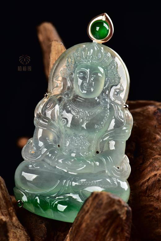 【护佑】飘绿翡翠度母坠    GZ12311021 商品图5