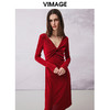 VIMAGE纬漫纪春季新款时尚慵懒风舒适性感连衣裙V2177703 商品缩略图2