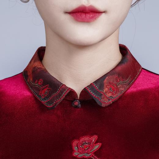国风复古，喜婆婆改良款旗袍婚宴敬酒喜妈妈连衣裙旗袍GY-3402 商品图2