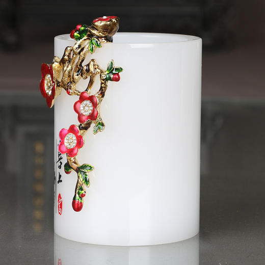 喜上眉梢直笔筒 商品图2