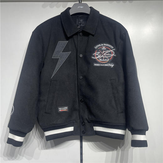 【M断码】李宁2024春季新品男棉服韦德系列宽松棉夹克时尚休闲外套 AJMU005【库存有限，如无货将做退款，介意慎拍！】 商品图3
