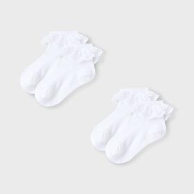 女童甜美花边袜两双装新款安奈儿童装实体店同款JG417572