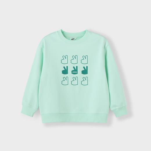 男女童简约圆领长袖卫衣新款安奈儿童装实体店同款AM411657 商品图2