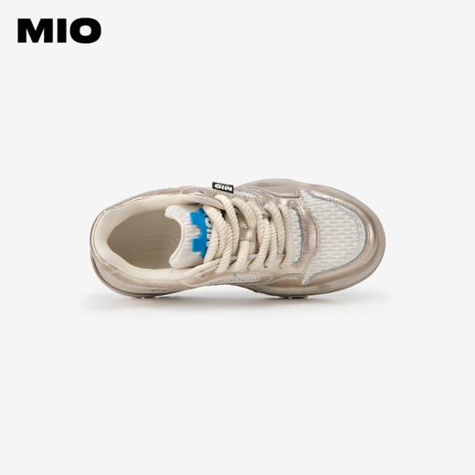 MIO米奥春季休闲板鞋圆头系带复古厚底酷飒运动鞋女鞋M241539927 商品图2