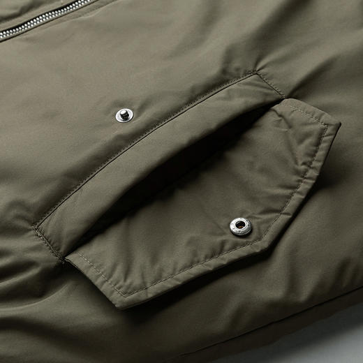 19YZJT03【防风防水】罗蒙男士羽绒服外套男飞行夹克男羽绒服男短款保暖棒球服 商品图6