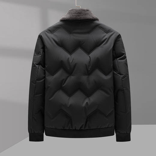 【可脱卸羊毛领】罗蒙棒球服羽绒服男锁温保暖男士羽绒服外套男羽绒服 商品图6