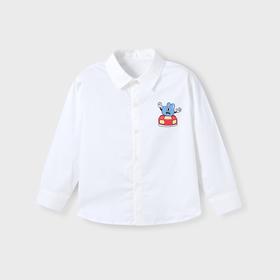 男童百搭衬衫翻领长袖上衣新款安奈儿童装实体店同款XB411643