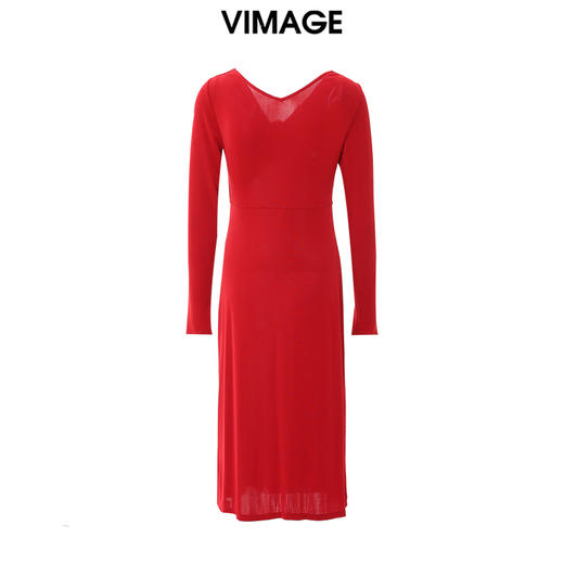 VIMAGE纬漫纪春季新款时尚慵懒风舒适性感连衣裙V2177703 商品图6