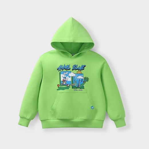 男童简约带帽长袖卫衣BLUE新款安奈儿童装实体店同款AB411663 商品图0