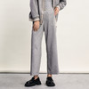 谜底休闲阔腿裤女2024春新款时尚侧边拼接百搭宽松长裤241MK0106 商品缩略图0