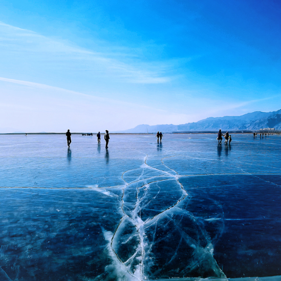 周末/元旦1天【妫水河踏冰】追光趣踏の行走在京郊“贝加尔湖”上的橘子日落(上午出发）