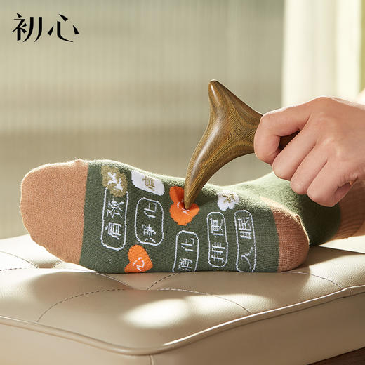 初心| 实木绿檀海豚足底按摩器三角雀 商品图1
