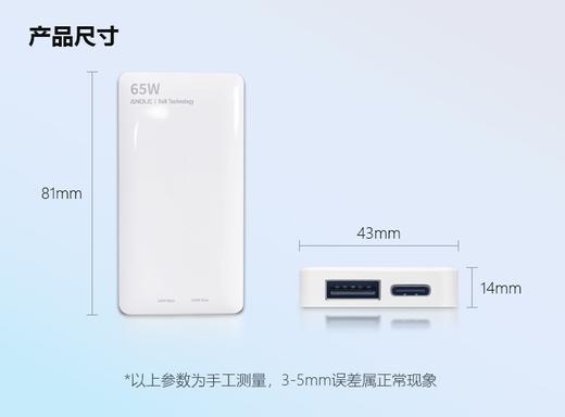 （现下单，节后发货）安纳龙氮化镓充电器(Max 65W)  非充电宝 商品图1