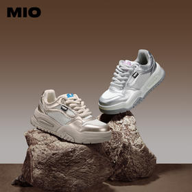 MIO米奥春季休闲板鞋圆头系带复古厚底酷飒运动鞋女鞋M241539927