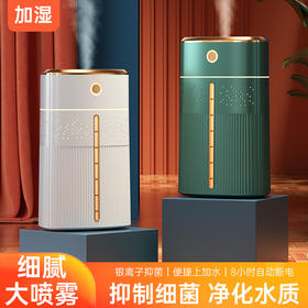 【七彩氛围灯，细腻大喷雾】大容量加湿器桌面办公室雾化器USB便携专利款