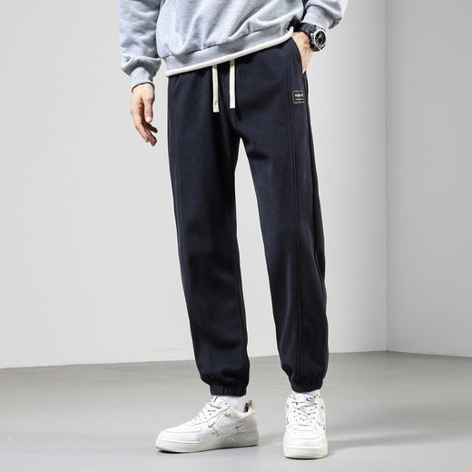 【灯芯绒】罗蒙秋冬季男装富贵条休闲裤男裤时尚拼接裤子男士休闲裤长裤男卫裤男 商品图7