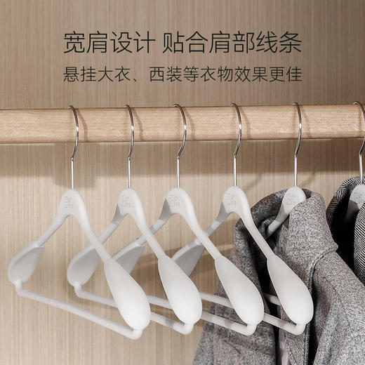 家用挂衣新液态硅胶宽肩衣架防滑防肩角亲肤不鼓包橡胶漆衣架 商品图4