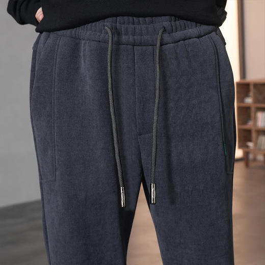 【加绒灯芯绒】罗蒙秋冬男装保暖加绒直筒休闲裤男裤舒适男士休闲裤加绒裤子男 商品图12