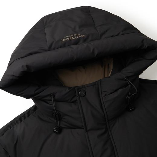 【白鸭绒】柒牌连帽羽绒服男2024冬季新款石墨烯保暖防风男士外套	127E70040 商品图2