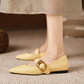 法式优雅，玛丽珍真皮尖头两穿单鞋MQ-A10-72