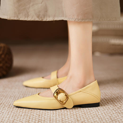 法式优雅，玛丽珍真皮尖头两穿单鞋MQ-A10-72 商品图0