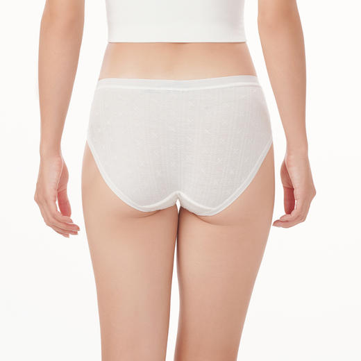 都市丽人基础系列舒肤棉内裤女棉提花纯棉女士内裤低腰三角内裤LK43B7 商品图3