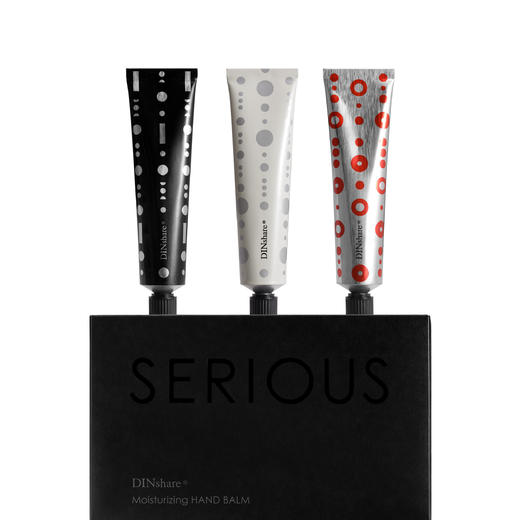 DINshare 黑地｜温度系列 . 护手香膏礼盒装（黑+白+银） 商品图0