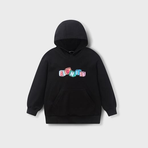 【实体店同款】女童简约百搭带帽长袖卫衣新款安奈儿童装AG411534 商品图1