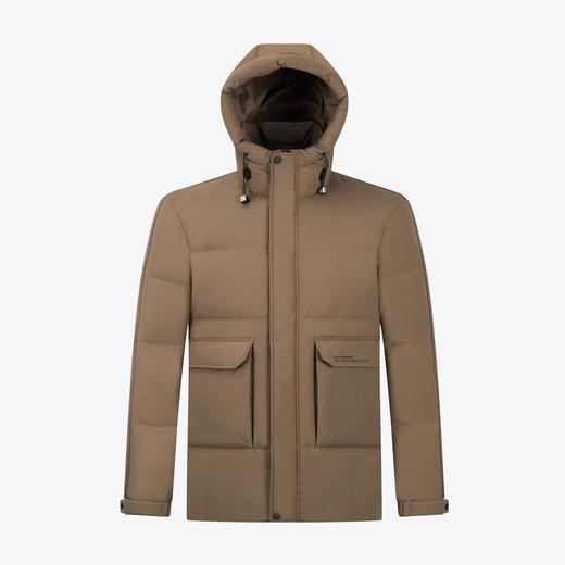 【白鸭绒】柒牌连帽羽绒服男2024冬季新款石墨烯保暖防风男士外套	127E70040 商品图1