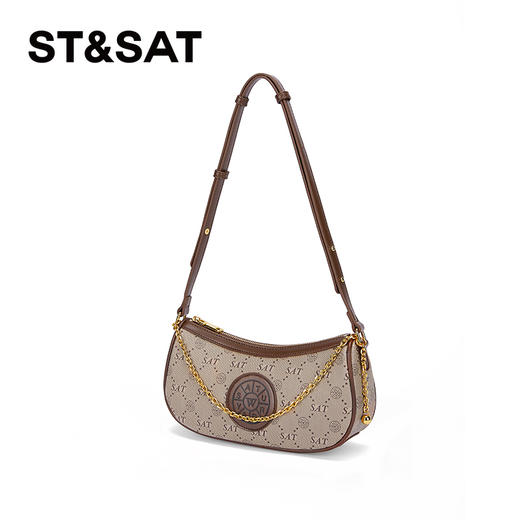 星期六复古老花链条单肩包SS22210003 商品图3