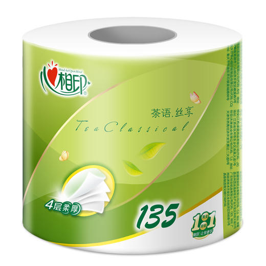 BT2812(单提)心相印茶语经典系列135克12粒装四层卷筒卫生纸	 商品图3