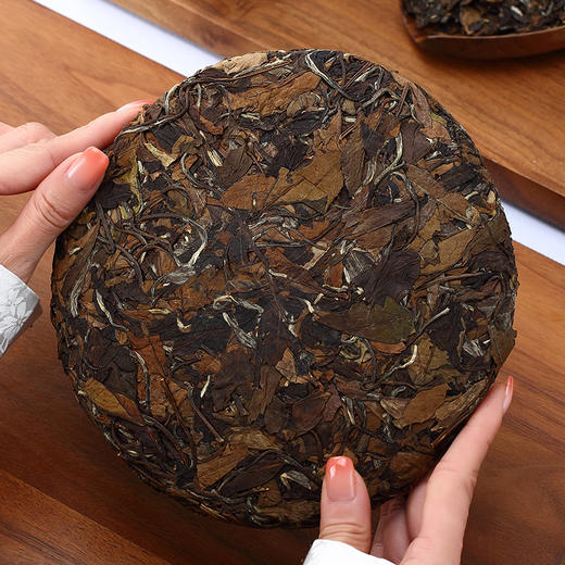 鼎茗荟丨绫罗 寿眉饼 福鼎白茶 2019年原料 350g 商品图1