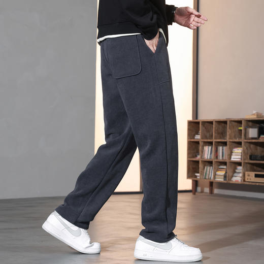 【加绒灯芯绒】罗蒙秋冬男装保暖加绒直筒休闲裤男裤舒适男士休闲裤加绒裤子男 商品图6