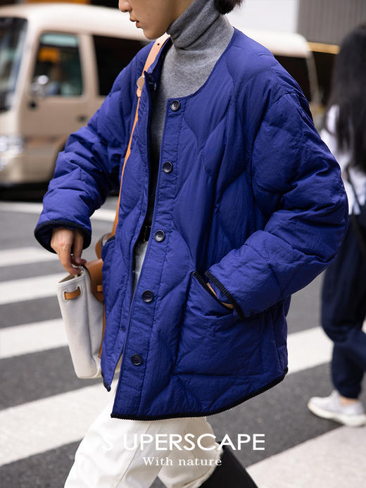 【5折不退换 买六免一】一衣三穿 可拆卸领子鹅绒保暖水波纹羽绒服 商品图1