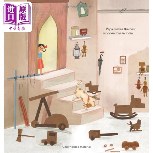 【中商原版】阿莎和玩具制造商Sakshi Mangal Asha and the Toymaker 英文原版 儿童绘本 图画故事书 精装精品绘本 进口童书 商品图2