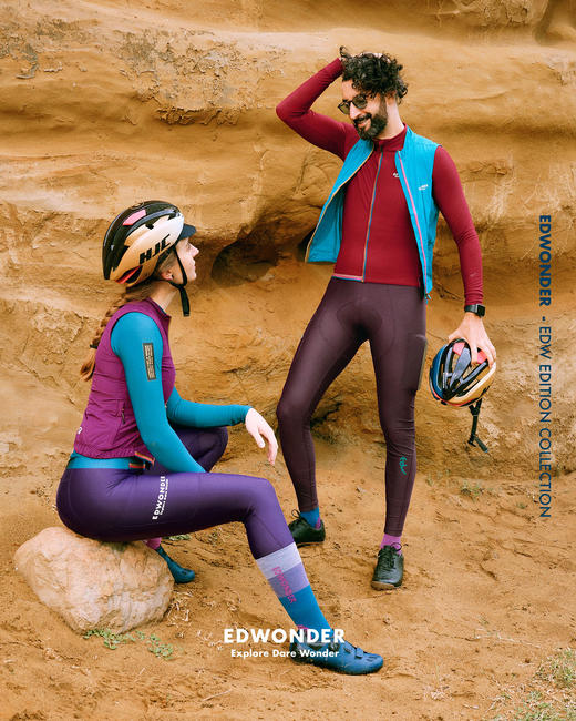 EdW超轻(女)抓绒长袖车衣-橡木紅褐Jersey 商品图3