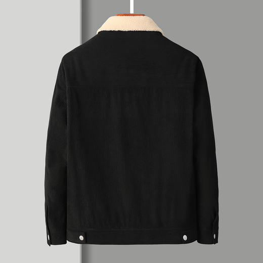 【羊羔绒领】罗蒙经典灯芯绒羽绒服男工装夹克男士羽绒服外套男羽绒服 商品图4