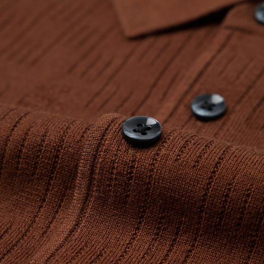 柒牌男装翻领羊毛衫男2024秋冬新款时尚休闲舒适百搭青年打底毛衣	127Y70150 商品图4