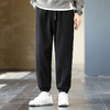 1Z130J836【斜纹磨毛加厚】罗蒙秋冬男装束脚休闲裤时尚拼接裤子男运动裤男卫裤 商品缩略图4