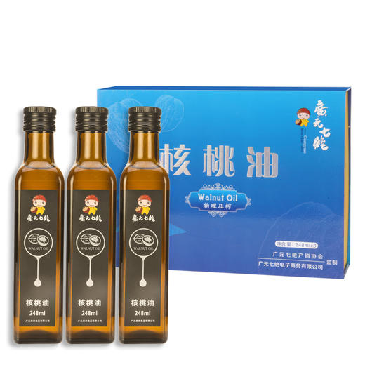 广元七绝核桃油·冬·高级礼盒248ml*3 商品图0