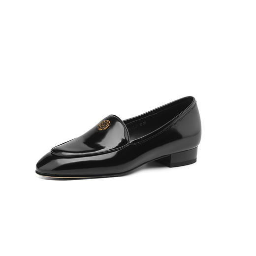 优雅百搭，圆润真皮纯色金属装饰乐福鞋单鞋NX-8076 商品图12