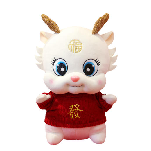 小白龙玩偶龙年吉祥物公仔生肖龙毛绒玩具布娃娃活动礼品可定logo 商品图4