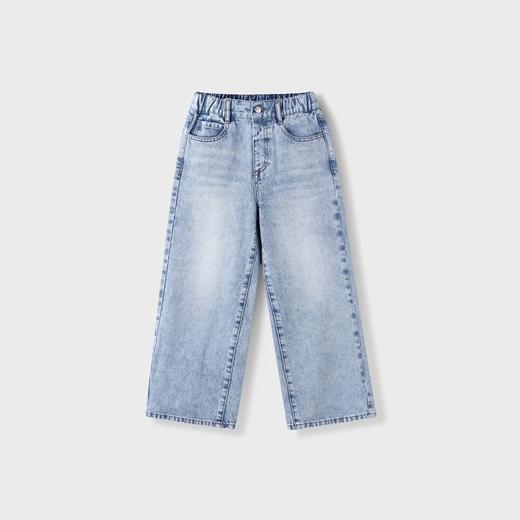 女童垂感阔腿牛仔单裤裤子新款安奈儿童装实体店同款AG416553 商品图2